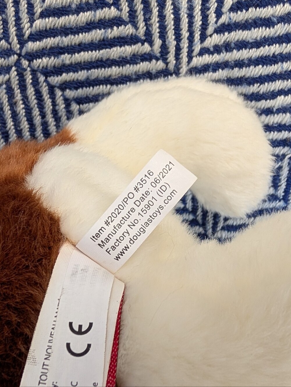 Hardy Bulldog Stuffed Animal Plush - Douglas Cuddle Toy Dog - Picture 7 of 7
